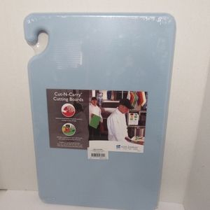 San Jamar Quality Cutting Board Blue 12"x18"